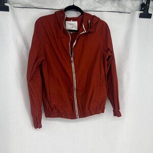 Denim & Flower | Size S. Orange Cotton Lightweight Jacket